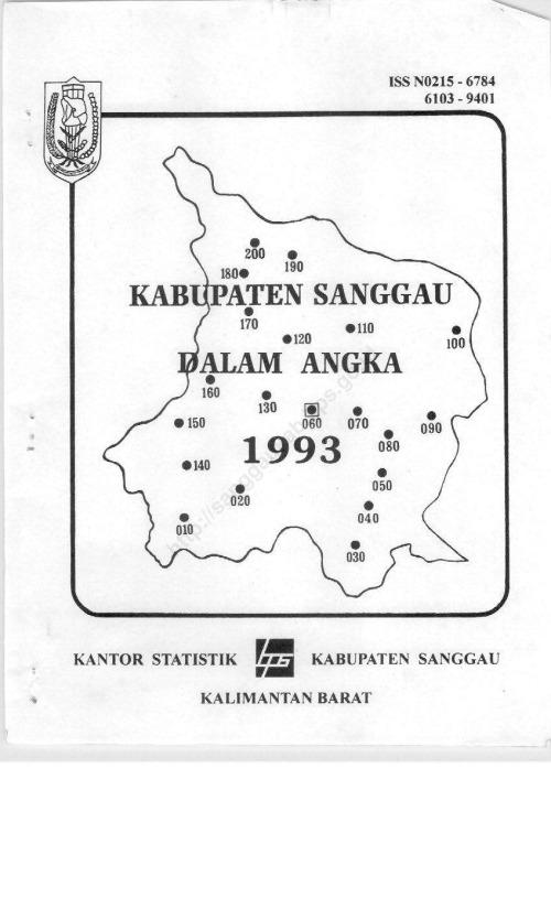 Kabupaten Sanggau Dalam Angka 1993